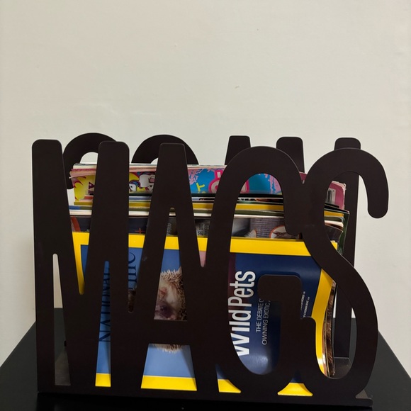 Antique Magazine Rack - Picture 2 of 5